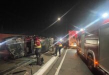 Muere conductor que chocó con poste y posteriormente volcó cerca de la pasarela de Zona Franca
