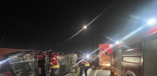 Muere conductor que chocó con poste y posteriormente volcó cerca de la pasarela de Zona Franca