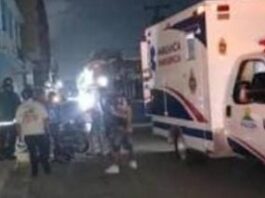 Violenta colisión entre motos deja tres lesionados la madrugada de hoy lunes en Baraived