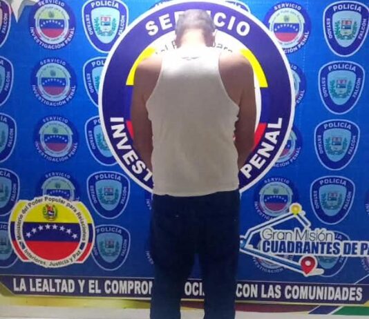 Detenido comerciante en Coro por brutal agresión física contra su pareja en Las Panelas