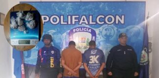 Capturados en Puerto Cumarebo dos jovenes con envoltorios de presunta marihuana