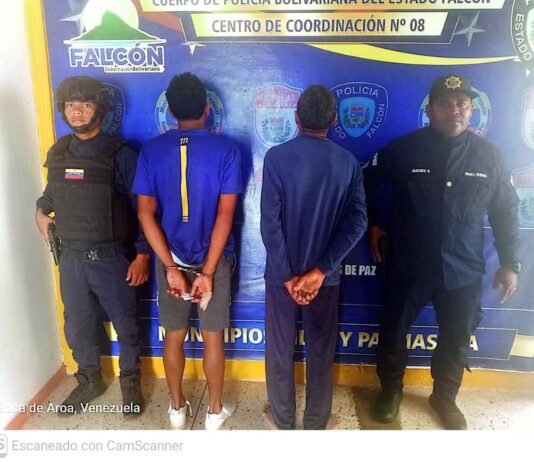 Dos pescadores terminaron tras las rejas luego de una acalorada riña en Boca de Aroa