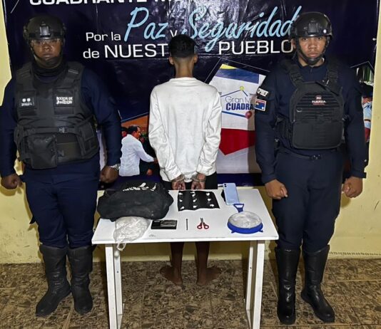 Capturado sujeto por posesión de drogas en Coro