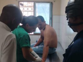 Ingresó a la emergencia del CDI Alexis Zamarripa de Guamacho un lesionado por deslizamiento de moto