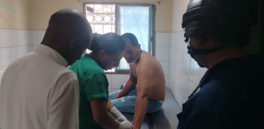 Ingresó a la emergencia del CDI Alexis Zamarripa de Guamacho un lesionado por deslizamiento de moto
