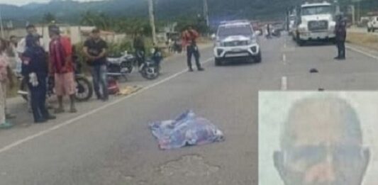 Trágico arrollamiento cobra la vida de un septuagenario