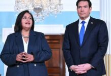 Rubio dice que la venezolana Dinorah Figuera cuenta con «el mayor apoyo posible» de EE.UU