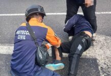 Motorizado resulta con fractura tras colisión en Caja de Agua