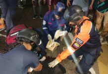 Motorizado esquivó un bache y chocó contra un brocal en la Intercomunal Alí Primera