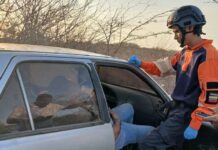 Por presunta intoxicación etílica conductor termina encunetado en la vía Punto Fijo – Coro