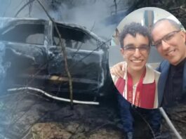 Vuelco e incendio de camioneta deja un militar fallecido y seis heridos, entre ellos un nieto de Hugo Chávez