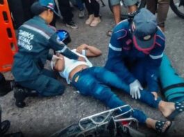 Colisión entre una buseta y una moto deja un joven herido en la Falcón-Zulia
