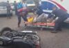 Video| Joven resultó herido tras colisión entre moto y camioneta en la avenida Rafael González de Punto Fijo