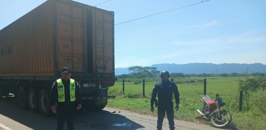 Tragedia en la Morón-Coro: colisión entre gandola y moto deja dos fallecidos en el municipio Cacique Manaure