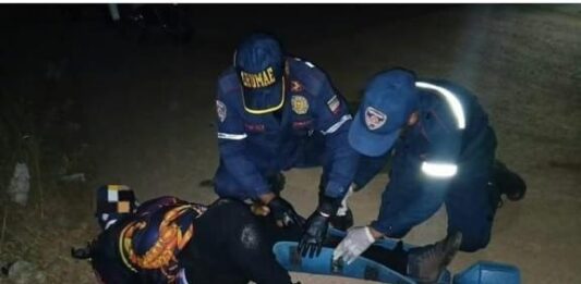 Motorizado desliza en la Zona Industrial de Coro