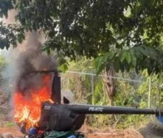 Fuerza Aérea Brasileña destruyó helicóptero proveniente de Venezuela
