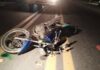 Motorizado desliza por pavimento mojado en la Intercomunal Punta Cardón y deja un lesionado
