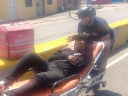 Motorizado resulta lesionado durante accidente en Las Margaritas