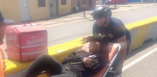 Motorizado resulta lesionado durante accidente en Las Margaritas