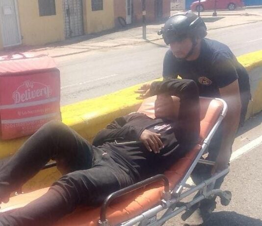 Motorizado resulta lesionado durante accidente en Las Margaritas