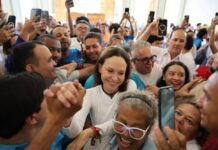 Así fue la llegada de María Corina Machado