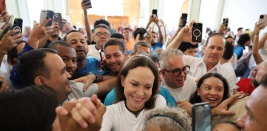 Así fue la llegada de María Corina Machado