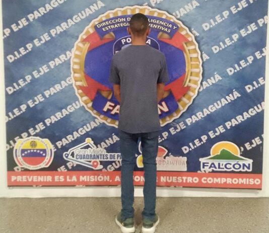 Capturado por agredir físicamente a su pareja en Punto Fijo
