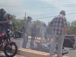 Vídeo| Motorizado desliza en Punto Fijo tras maniobra para esquivar un vehículo