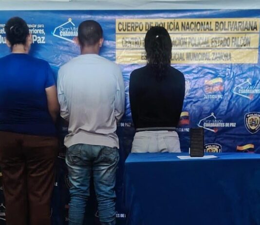 Cuatro personas detenidas por robo de y agresiones en Puerto Cumarebo