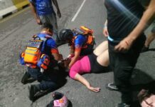 Dos heridos tras estallar el neumático de una moto en la Intercomunal Coro – La Vela