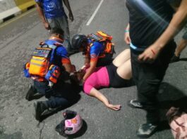 Dos heridos tras estallar el neumático de una moto en la Intercomunal Coro – La Vela