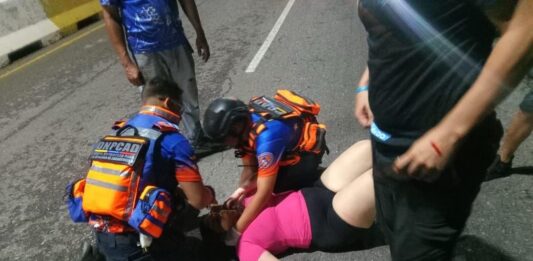 Dos heridos tras estallar el neumático de una moto en la Intercomunal Coro – La Vela
