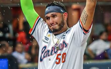 Omar Alfonzo conecta jonrón clave y le da a Caribes su sexta victoria consecutiva