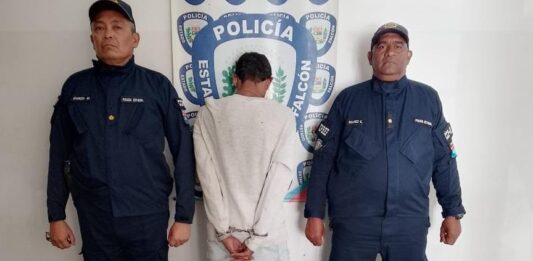 Polifalcón atrapa a sujeto tras veloz persecución que inició en centro comercial de Coro