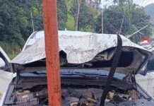Patrulla del CICPC choca contra un poste y deja dos funcionarios heridos